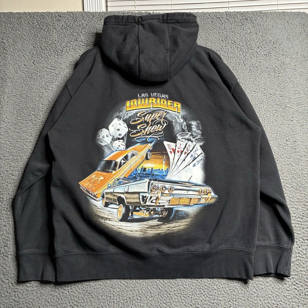 Lowrider Magazine Promo Hoodie Pullover Sweatshirt Men’s XL Chicano Art